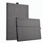 Custodia protettiva per tablet PC con texture in tessuto per Microsoft Surface Pro 10 (grigio chiaro)