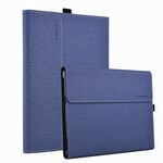 Custodia protettiva per tablet PC con texture in tessuto per Microsoft Surface Pro 10 (blu scuro)