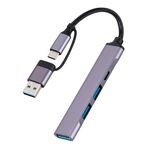 Adattatore HUB docking station multifunzione da USB + tipo C a USB 4 in 1 809-C