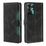 Per OPPO Reno11 F 5G Custodia per telefono in pelle con fibbia magnetica Skin Feel (nera)