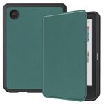 Per KOBO Clara Colore / BW Tinta unita Voltaggio Caster Custodia in pelle TPU Smart Tablet (Verde scuro)
