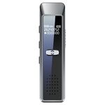 Mini registratore vocale portatile JNN Q7 con schermo OLED, memoria: 8 GB (grigio metallo)