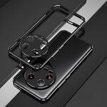 Per Xiaomi 14 Serie Ultra Aurora Protezione per lenti + Custodia per telefono con struttura in metallo (Nero Argento)
