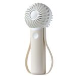 Ventilatore portatile portatile silenzioso in silicone appeso al collo piccolo ventilatore elettrico (beige)
