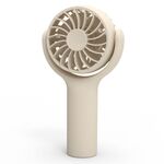 Mini ventilatore portatile da tavolo silenzioso ricaricabile, piccolo ventilatore portatile (cachi)