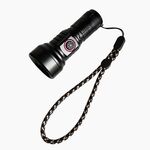 829 Torcia LED ricaricabile USB T40 1000LM senza batteria (nera)