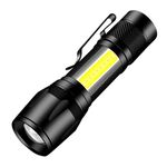 Torcia COB con lampada di rilevamento raggi ultravioletti A10 Mini 395nm (nera)