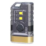 A11 Mini torcia portatile multifunzione a doppia luce LED (nera)