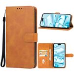 Custodia in pelle per iPhone 16 (marrone)