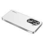 Per OPPO Reno11 Global AG Custodia per telefono in acrilico galvanico satinato (bianco argento)