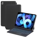 Custodia in pelle con tastiera Bluetooth touch pad per iPad Pro 11 2022 / Air 2022 10.9 (nera)