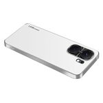 Per vivo iQOO Neo9 AG Custodia per telefono in acrilico galvanico satinato (bianco argento)