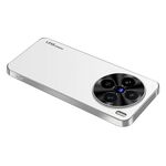 Per vivo X100 Pro AG Custodia per telefono in acrilico galvanico satinato (bianco argento)