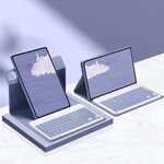 Per Xiaomi Pad 6S Pro 12,4 pollici 2024 Custodia in pelle per tablet intelligente con rotazione a 360 gradi (viola)