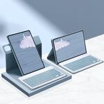 Per Xiaomi Pad 5 Pro Custodia in pelle per tablet intelligente con rotazione a 360 gradi da 12,4 pollici (blu)