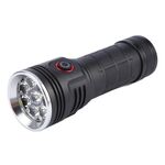 Torcia ricaricabile ad alta luminosità W5204 8 LED 3100LM (nera)