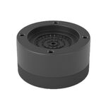 Base per lavatrice, piedini fissi ammortizzanti rialzati antiscivolo, colore: nero 3,5 cm