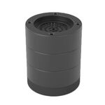 Base per lavatrice, piedini fissi ammortizzanti rialzati antiscivolo, colore: nero 8,5 cm