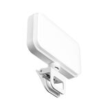 66 LED Selfie Fill Light Ricaricabile 3 modalità Luce tascabile con clip per riunioni di telefono, laptop, tablet (bianco)