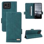 Custodia per telefono in pelle con chiusura ultra magnetica per ASUS Zenfone 11 (verde)