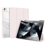 Custodia per tablet in pelle antiscivolo per iPad Air 13 2024 DUX DUCIS TOBY con funzione Sleep/Wake-up (rosa)