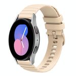 Per Samsung Galaxy Watch 42mm 20mm Cinturino in silicone a tinta unita ondulato punteggiato (colore Starlight)