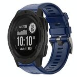 Per cinturino in silicone a tinta unita con fibbia in metallo Garmin Instinct (blu notte)