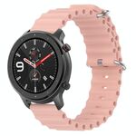 Per Amazfit GTR 4 22mm Cinturino in silicone a tinta unita stile oceano (rosa)