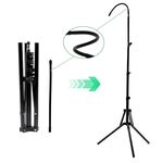 Treppiede antiripiegamento addensato con supporto per luce per fotografia dal vivo da 1,6 m con tubo da 30 cm