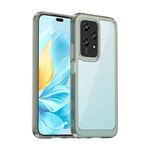 Per Honor 200 Lite 5G Custodia per telefono in TPU ibrido acrilico serie colorata (grigio trasparente)