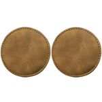 Sottobicchiere antiscivolo in pelle scamosciata per auto, 2 pezzi/set, decorazione interna per auto (marrone)