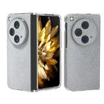 Per OPPO Find N3 Custodia per telefono antiurto con cornice trasparente e copertura totale Diamond (Argento)
