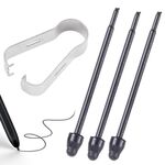 Per Samsung Galaxy Z Fold5 / Fold4 / Fold3 4 in 1 penna stilo punte di ricambio per matita (nero)