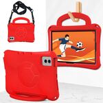 Custodia per tablet antiurto in EVA a forma di calcio per Samsung Galaxy S9 11 X710 2023 (rosso)