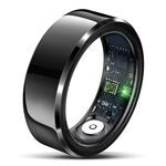 Anello intelligente R6 TAGLIA 9, supporto frequenza cardiaca/ossigeno nel sangue/monitoraggio del sonno (nero)