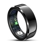 Anello intelligente R6 TAGLIA 10, supporto frequenza cardiaca/ossigeno nel sangue/monitoraggio del sonno (nero)