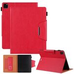 Custodia per tablet Smart in pelle con fibbia in metallo tinta unita per iPad Pro 11 2024 (rosso)
