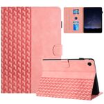 Custodia Smart Tablet in pelle goffrata per Samsung Galaxy Tab A9+ Building Blocks (rosa)