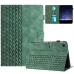 Custodia Smart Tablet in pelle goffrata per Samsung Galaxy Tab A9+ con blocchi di costruzione (verde)