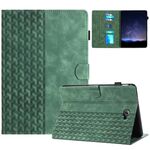 Per Samsung Galaxy Tab A 10.1 T580 Custodia Smart Tablet in pelle goffrata con blocchi da costruzione (verde)