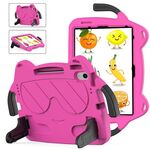 Per iPad Air 11 2024 Ice Baby EVA Custodia rigida antiurto per tablet PC (rosa rosso + nero)