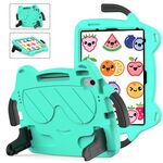 Per iPad Air 11 2024 Ice Baby EVA Custodia rigida antiurto per tablet PC (verde menta + nero)