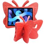 Custodia per tablet antiurto EVA per bambini con staffa a farfalla per iPad Air 11 2024 (rosso)