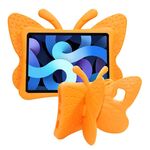 Custodia per tablet antiurto EVA per bambini con staffa a farfalla per iPad Air 11 2024 (arancione)