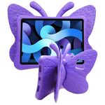 Custodia per tablet antiurto EVA per bambini con staffa a farfalla per iPad Air 11 2024 (viola)