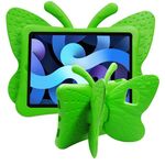 Custodia per tablet antiurto EVA per bambini con staffa a farfalla per iPad Air 11 2024 (verde)
