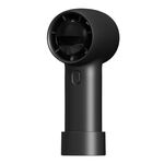 Mini ventilatore ad alta velocità a 100 velocità con display digitale a turbina portatile per esterni, colore: nero