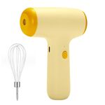 Mini miscelatore elettrico multifunzione portatile wireless, colore: stick singolo beige (5 marce)
