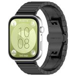 Per Huawei Watch Fit3 cinturino in acciaio inossidabile con perline (nero)