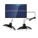 Luci per interni con lampadario a LED solare impermeabile per esterni IP65, specifiche: doppia luce bianca senza telecomando